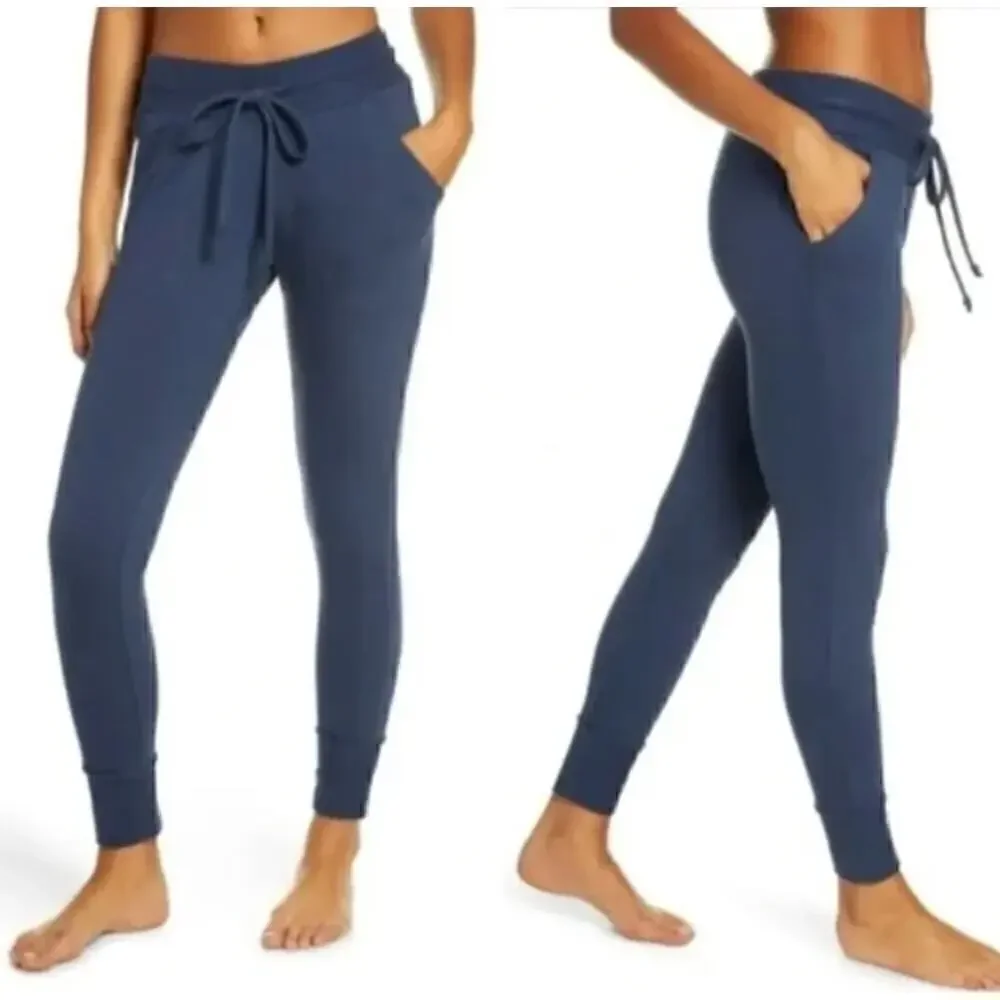 Free People Movement Drawstring Joggers Women's Blue Size Small Petite SP